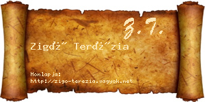Zigó Terézia névjegykártya