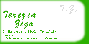 terezia zigo business card